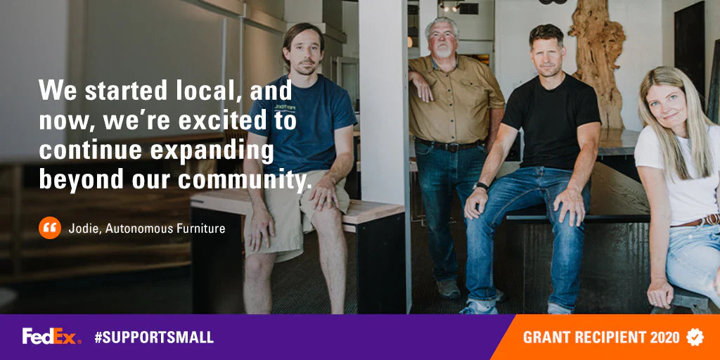 Proud Recipient of the FedEx #SupportSmall Grant!