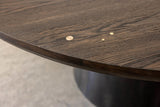 Close-up of Modern Round Dining Table