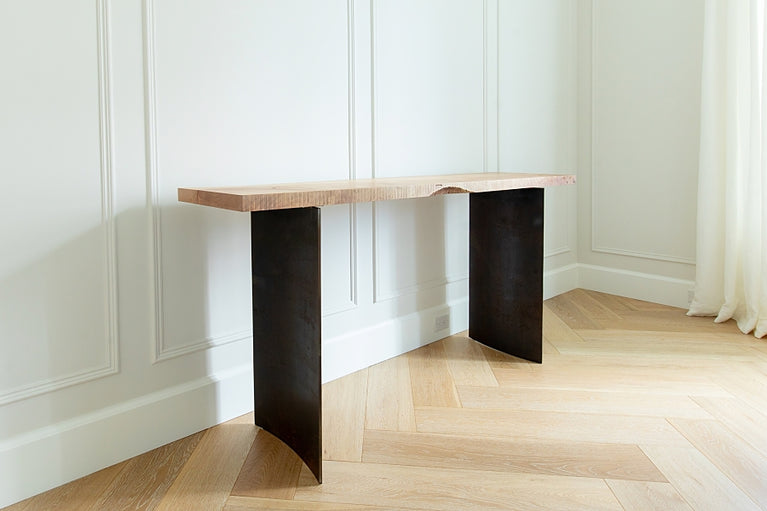 Modern Wood & Steel Console Table | Autonomous Furniture | Canada