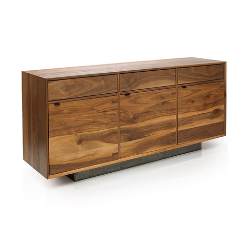 Modern Walnut Sideboard, side angle view