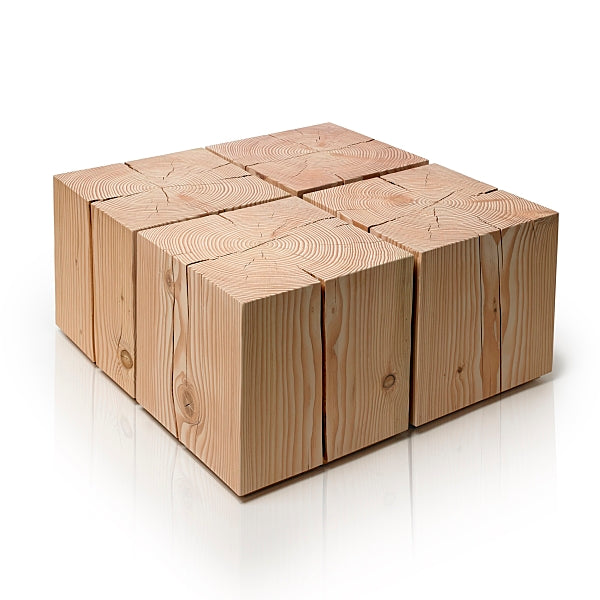 Coffee table top wood block